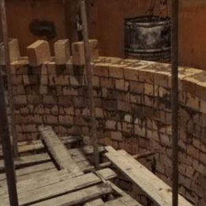 Konstruksi Batu Pemeliharaan Utama Tempat Pembakaran