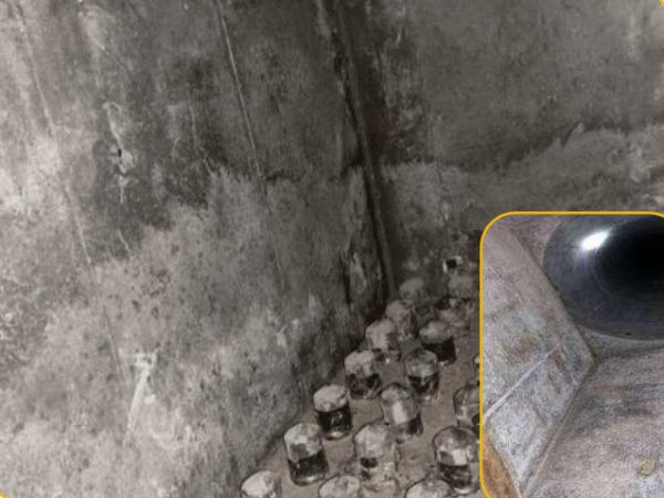 Boiler CFB vertikal bagian atas Konstruksi penuangan dan pasangan bata